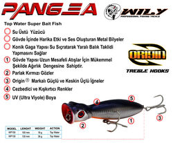 Wily Pangea 8 cm Poper Maket Balık 9.2 gr - Thumbnail