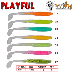 Wily Playful Silikon Yem 7.5 cm 3.2 gr - Thumbnail