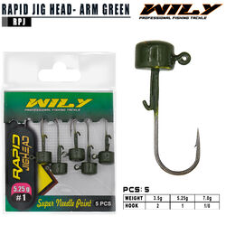 Wily - Wily Rapid Jighead Arm Green