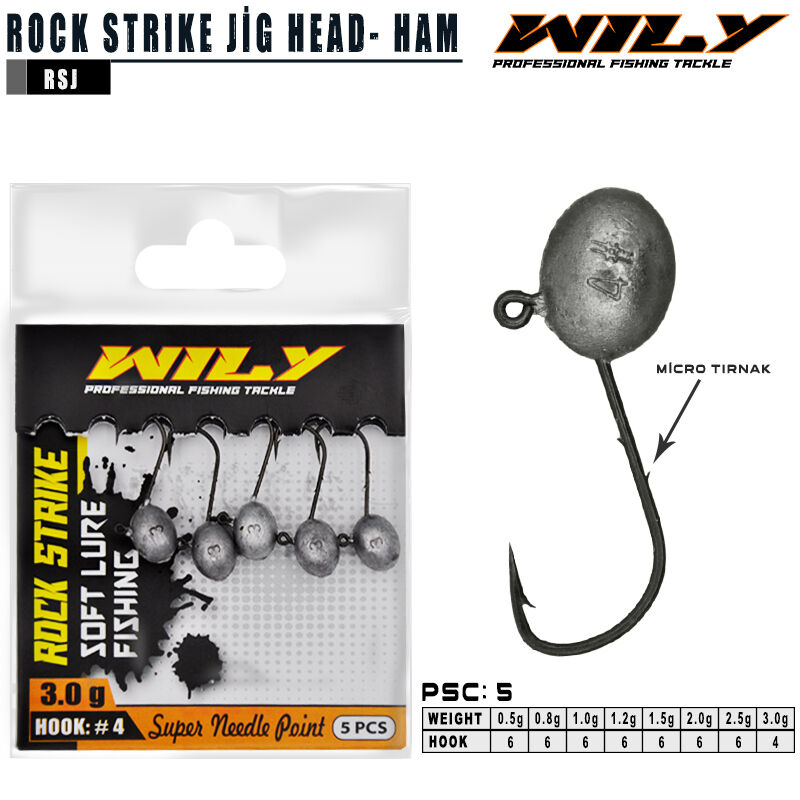 Wily - Wily Rock Strike Jighead