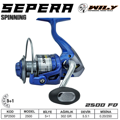 Wily - Wily Sepera 2500 fd Olta Makinası 5+1 bb