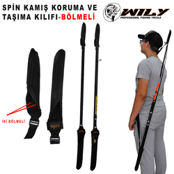 Wily - Wily Neopren Spin Kamış Koruma Taşıma Kılıfı- BÖLMELİ