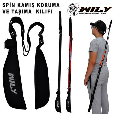 Wily - Wily Neopren Spin Kamış Koruma ve Taşıma Kılıfı