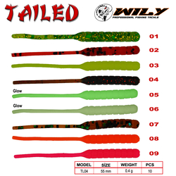 Wily Tailed Lrf Silikon Yem 5.5 cm 0.4 gr - Thumbnail