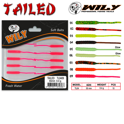 WILY - Wily Tailed Lrf Silikon Yem 5.5 cm 0.4 gr