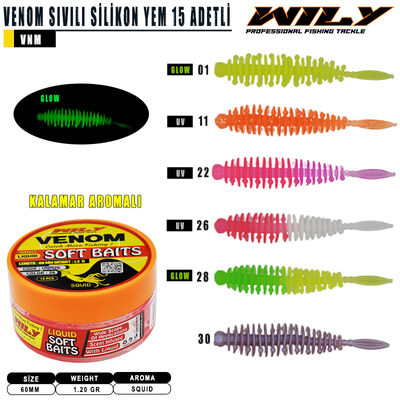 Wily - Wily Venom Sıvılı 60 mm 15 Adetli