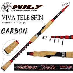 Wily Viva Tele Spin Kamış 7-28 gr - Thumbnail