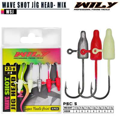 Wily - Wily Wave Shot Jighead Mix
