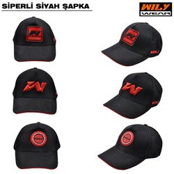 Wily Wear - Wily Wear Sandviç Siperli Şapka Siyah